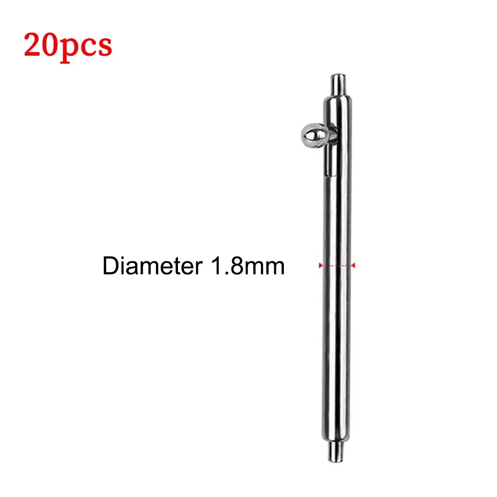 20-Piece Stainless Steel Quick Release Watchband Link Pins Set