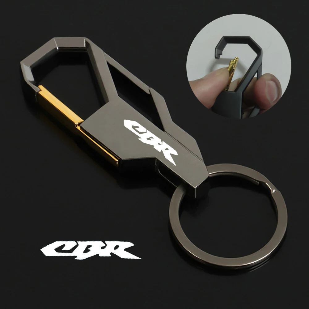 Motorcycle Keychain Metal Keyring Key Chain Parts For HONDA CBR 125 250 300 650 600 929 500 900 954 1000 R RR CBR125R CBR1000RR