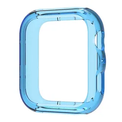 Soft TPU Protective Shell Bumper for Smartwatches - Enhanced Protection Case Cover (Transparent blue)