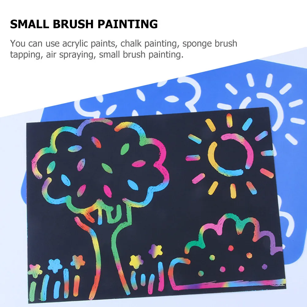 5Pcs 그림 그리기 도구용 페인팅 스텐실 재사용 가능한 DIY 페인팅 템플릿 세척 가능한 아크릴 분필 스프레이 패브릭 벽