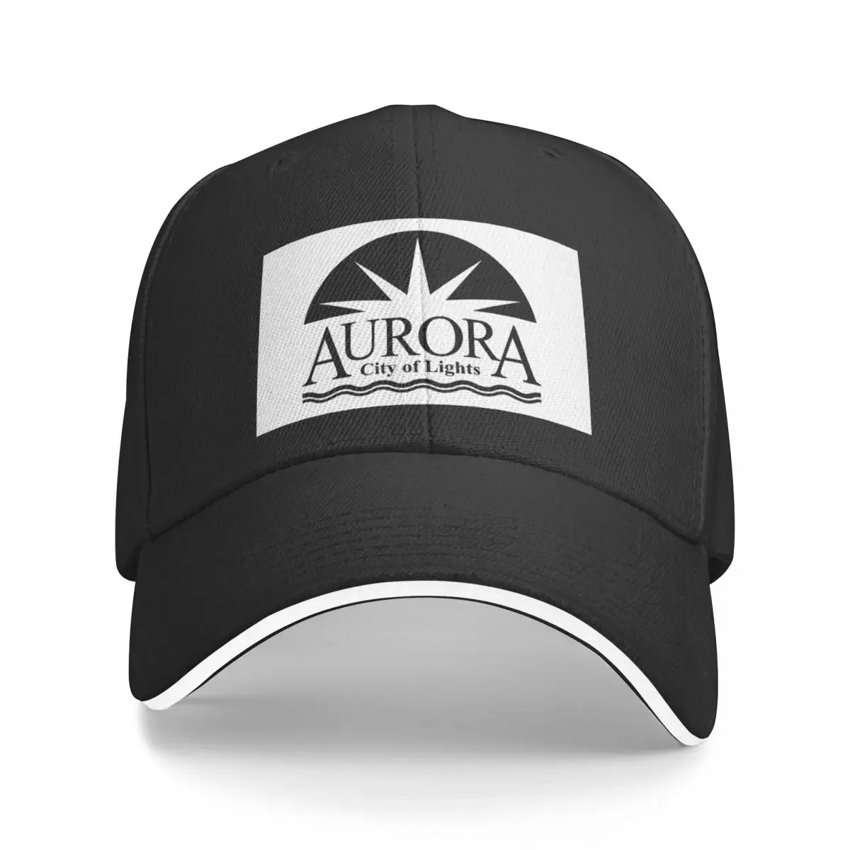 

Flag of Aurora, Illinois USA Baseball Cap Sports Cap New In Hat Fishing cap Streetwear Women's Hats For The Sun Men's