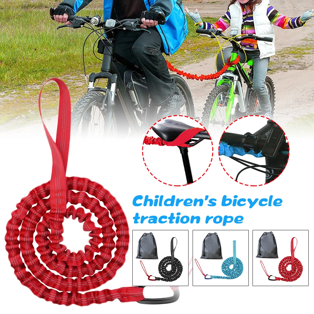 Tow Rope MTB Bicycle Tow Bungee Child Cycling Stretch Pull Strap for