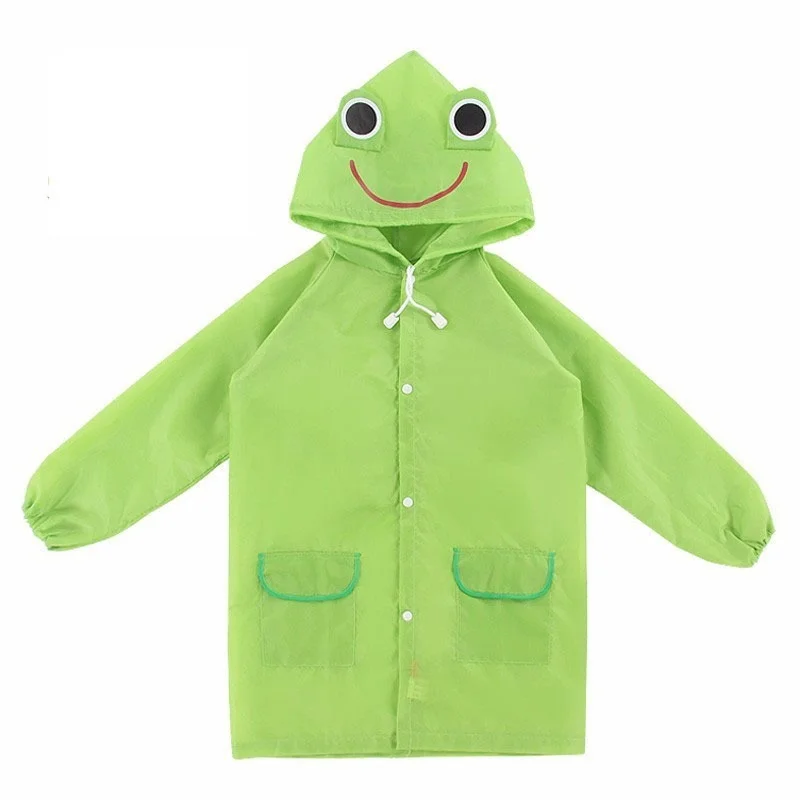 One-piece Raincoat Cartoon Animal Children Outdoor Waterproof Rain Coat Clothes Baby Boys Girls Jacket Coat Rainwear Rainsuit