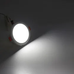 Energy - Efficient LED Ceiling Panel Light with Integrated Driver - Round 8W (Cold White)
