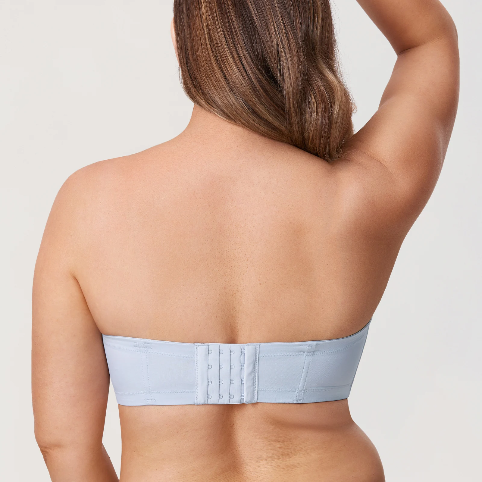 Delimira Women's Strapless Bra Silicone Invisible Plus Size Multiway Full Coverage Push Up Underwire Contour Padded DD E F