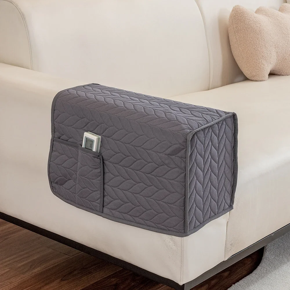 

2pcs/Lot Waterproof Sofa Armrest Cover with Pocket Couch Sofa Arm Protector Non-slip Sofa Armrest Slipcover Towel