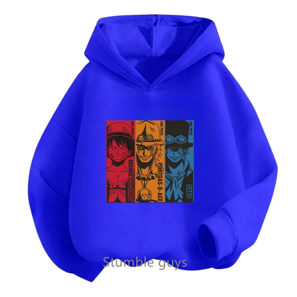 thumbnail image 1 of Ropa para niños, sudadera de una pieza para niños, ropa para niñas, primavera y otoño, sudadera con dibujos animados de Anime Luffy Zoro, traje para adolescentes, camisetas con capucha de Sonic, 1 of 5