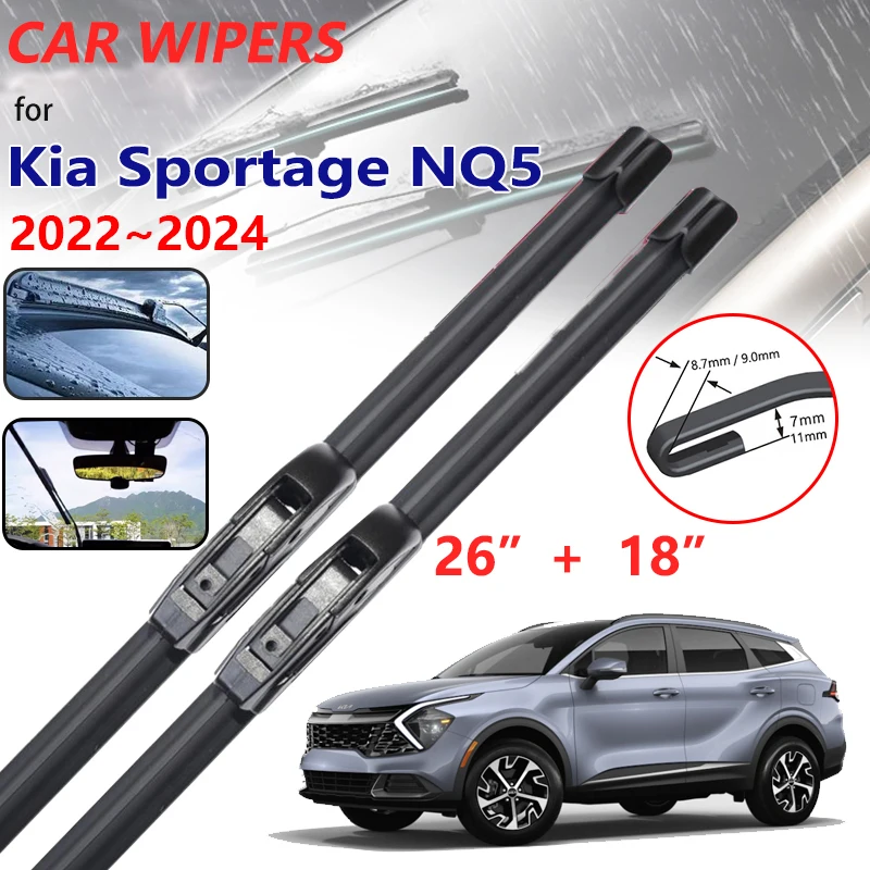 for Kia Sportage NQ5 5 2022 2023 2025 2x Car Wipers Blade Cutter