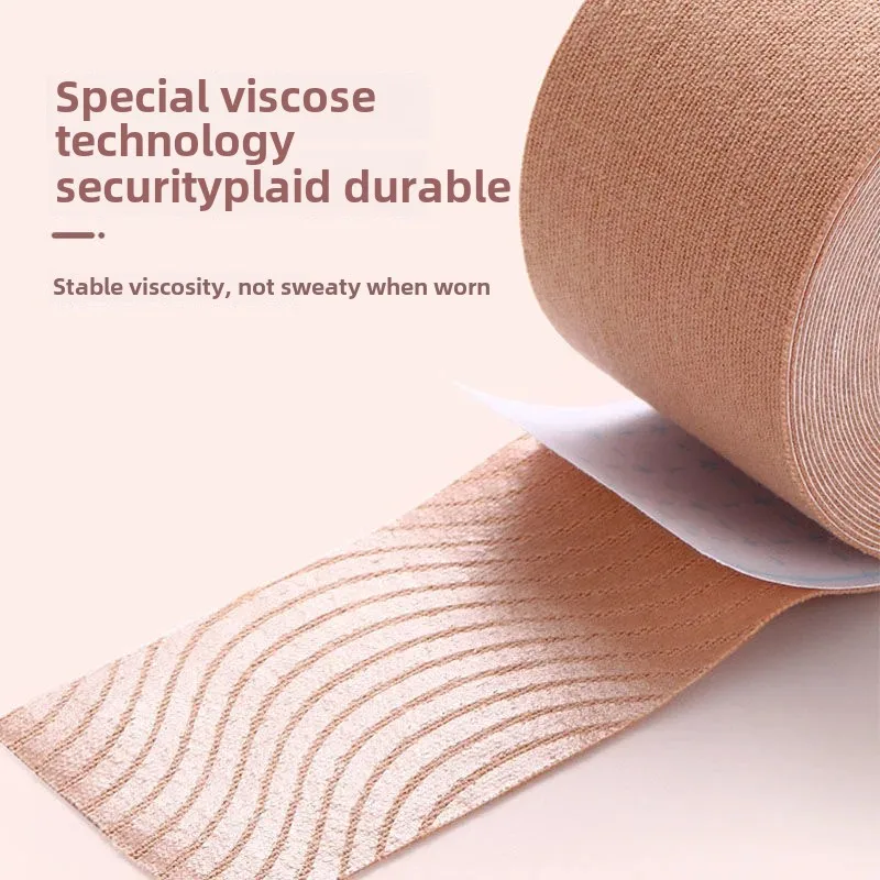 Invisible Anti-Sagging Elastic Sports Muscle Tape Pulling Chest Strap Women's Summer Thin Gathered Milk Tape Breathable