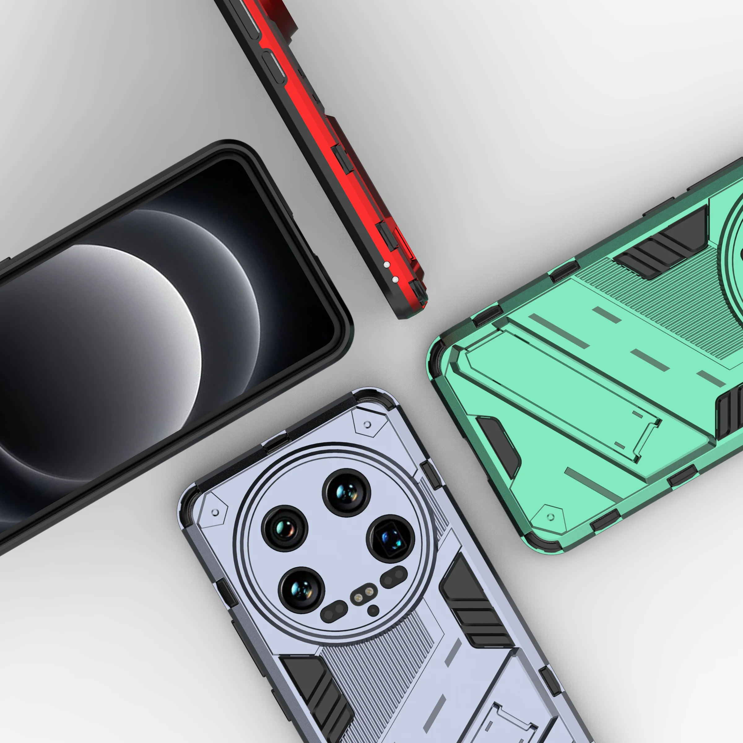 Rugged Shockproof Armor Phone Case - Anti-Fall Protection Back Cover