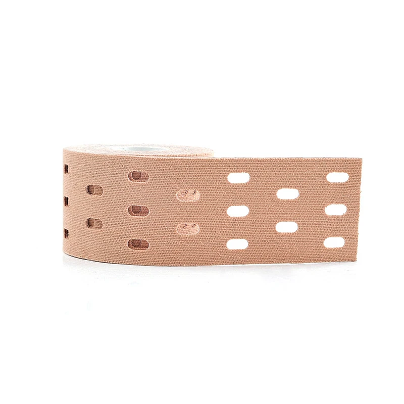 Perforated Adhesive kinesiology tape Elastic Athletic Body Tapes Muscle Pain Tape Pain Relief Fitness Tape sports tape,kinesiology tape,self adhesive tape