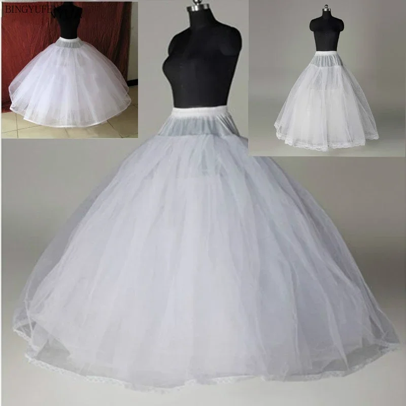 

Подъюбник из многослойного тюля, свадебные аксессуары, Vestido Branco, Нижняя юбка, Свадебный подъюбник, Новое поступление, Женский подъюбник белого цвета, 4/8 г.