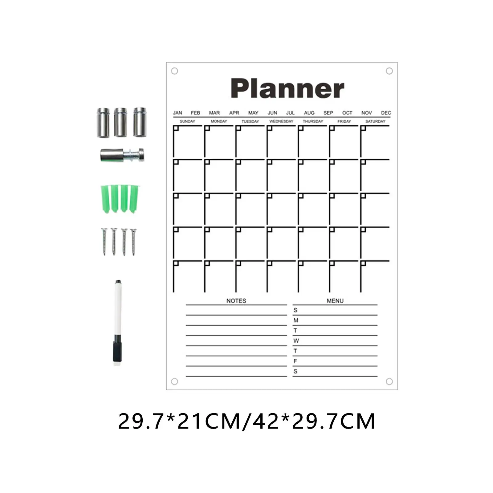 Acrylic to Do List Whiteboard Reusable for Office living Room