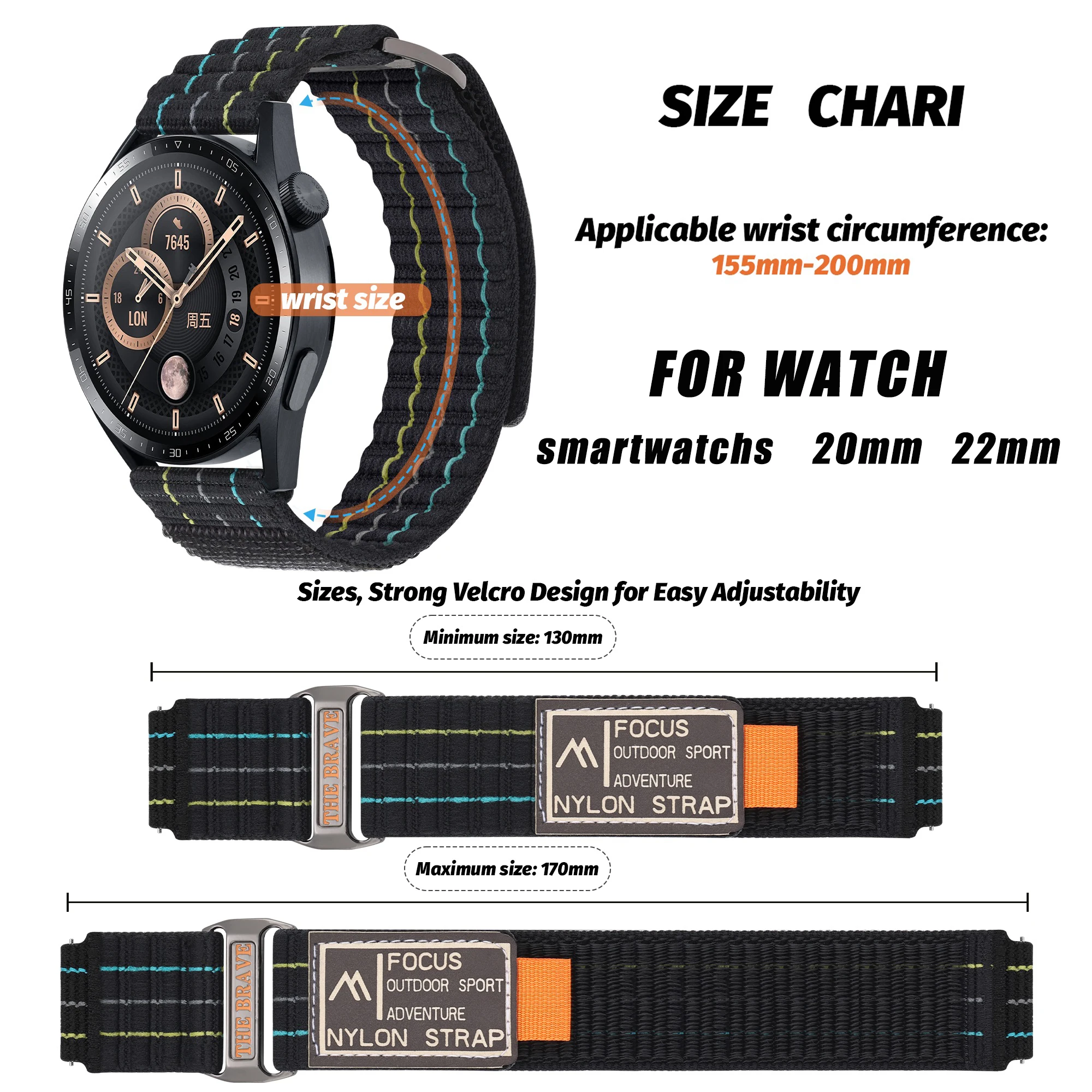 Versatile Trail Loop Bracelet Watch Strap - 20mm & 22mm