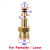 High Pressure Car Washer Hose Quick Connector Converter M22 Thread Sinks Converter for  Karcher Lavor Parkside pressure washer 2
