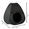 Foldable Black Out Sensory Tents with Storage Bag Portable Pop Up Tent Silver Coated Oxford Cloth Black Blackout Tent 6
