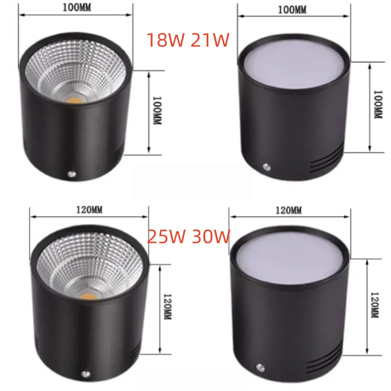 Sleek Surface Mounted Dimmable LED Ceiling Lamp
