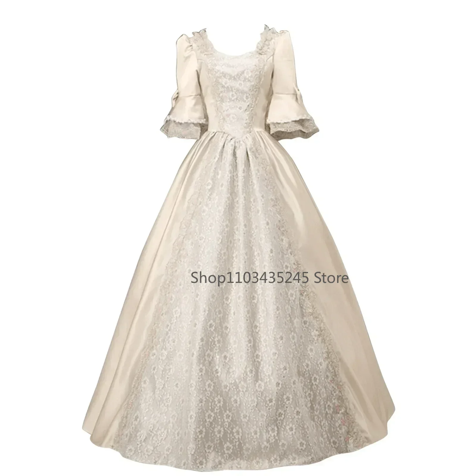 Women Medieval Renaissance Formal Ball Party Maxi Long Dress Palace Halloween Cosplay Dresses Costume Victorian Vestidos Femme 3