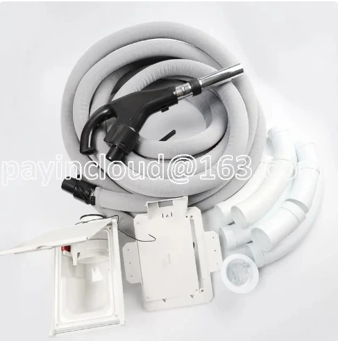 

The Central Vacuum System Hides A Set of Hoses for Home Use