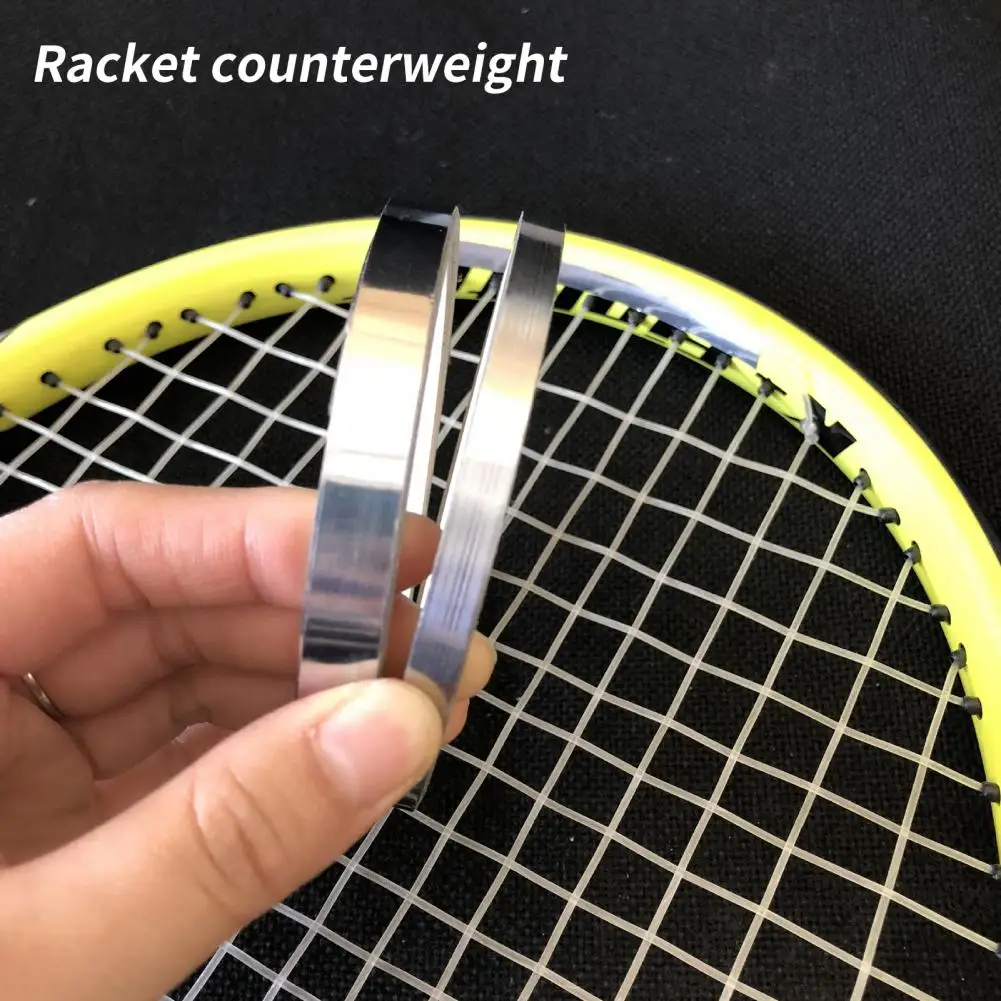 Racket Lead Plate Silver Color Racket Lead Tape Accessories Not Easy to Fall Off  Helpful Durable Racquet Weight