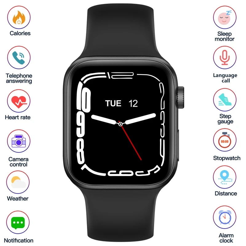 2022 NEW Smartwatch Bluetooth Calls Smart Watch For Men Women Sport Fitness Bracelet Custom Watch Face Sleep Heart Rate Monitor