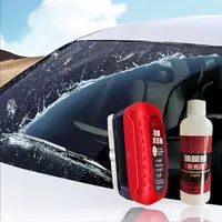 Car Glass Oil Film Remover Automotive Glass Sponge Cleaning Brush Front Inner Windshield Glass Oil Film Cleaner For Car Cleaning 2