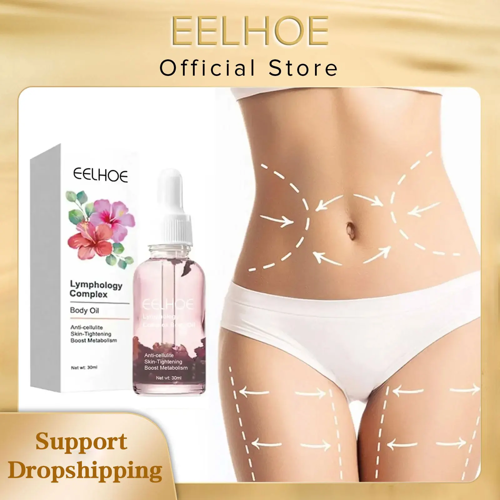 

EELHOE Slimming Body Oil Effective Lose Weight Thin Leg Waist Fat Burn Anti Aging Cellulite Promote Metabolism Slimming Product