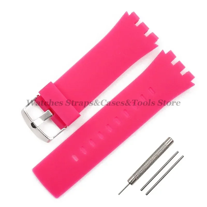 Durable Silicone Sports Watch Strap - 22mm Rubber Band