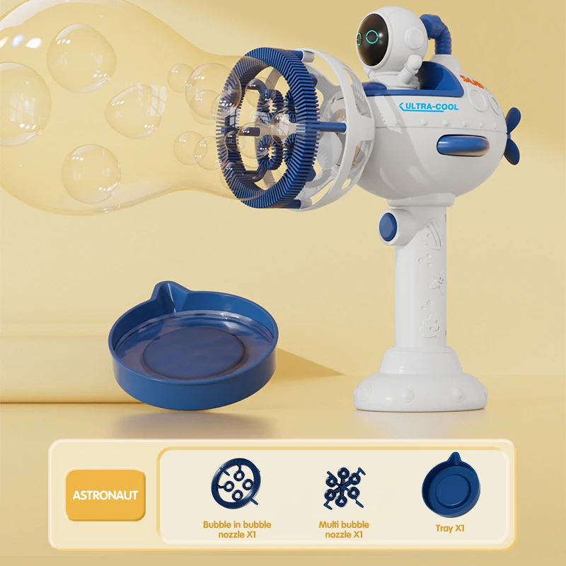 Automatic Bubble Gun Kids Toys Bubbles Maker Electric Soap Blowers Summer Outdoor Party Games Children Gift Cartoon Machine 5