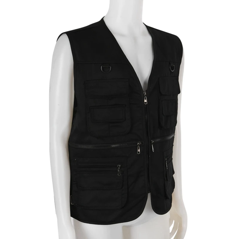 AA20-Men's Fishing Vest With Multi-Pocket Zip For Photography / Hunting / Travel Outdoor Sport 5