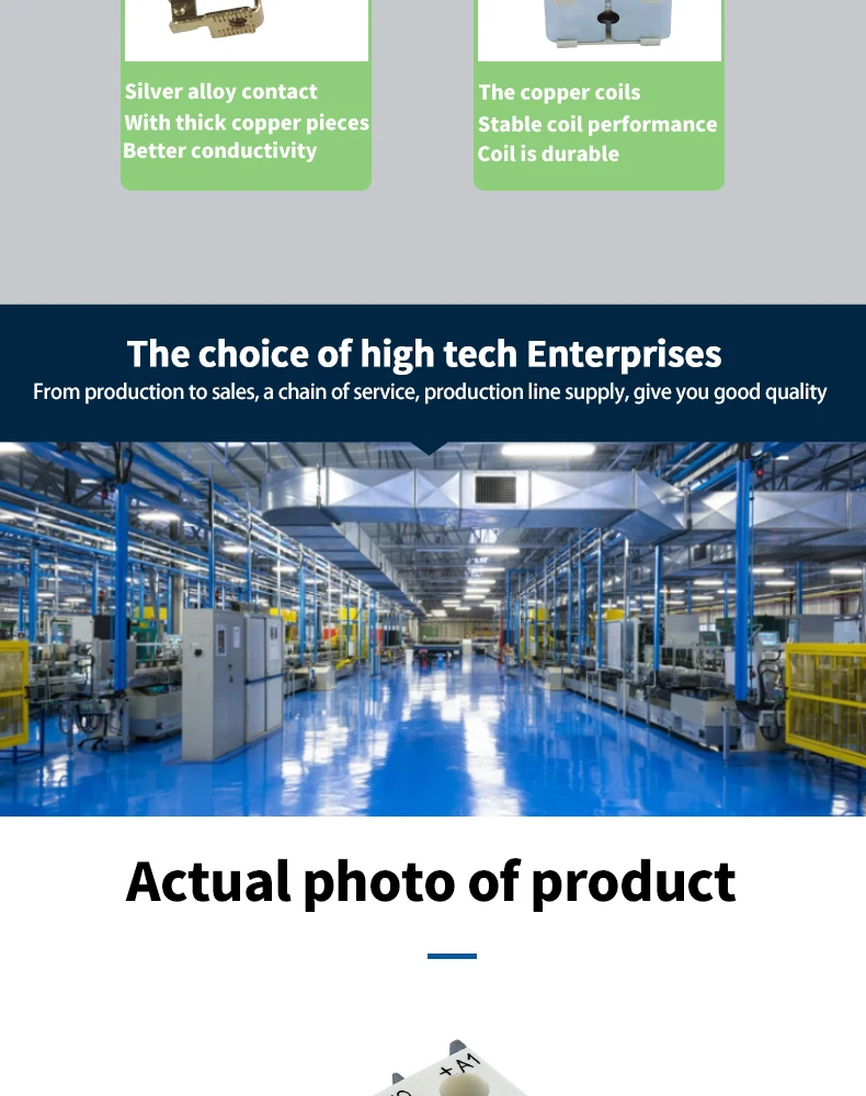 Description Picture 6 of itemSmall DC Contactor, CJX2K0910,1210,1610, 0901, 1201,1601,Mini Type Contactor, 220VDC,110VDC,48VDC,36VDC,24VDC,12VDC, 24VDC,12VDC