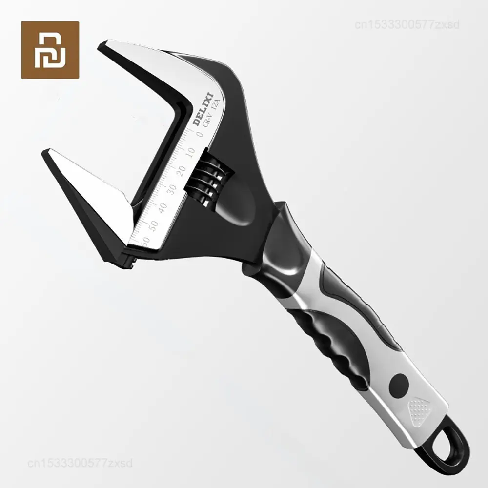 Youpin DELIXI Genuine Adjustable Wrench Universal Spanner CRV Steel