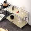 Nordic Style Acrylic Vanity Organizer, Sleek Black Countertop Display Rack for Cosmetics, Perfumes, Cup Storage 6