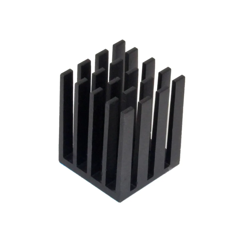 19x19x24mm 20 Stück Aluminium-Kühlkörper, Kühlkörper für elektronische Chips, ICs, MOSFETs mit Wärmeleitband – Detail 4