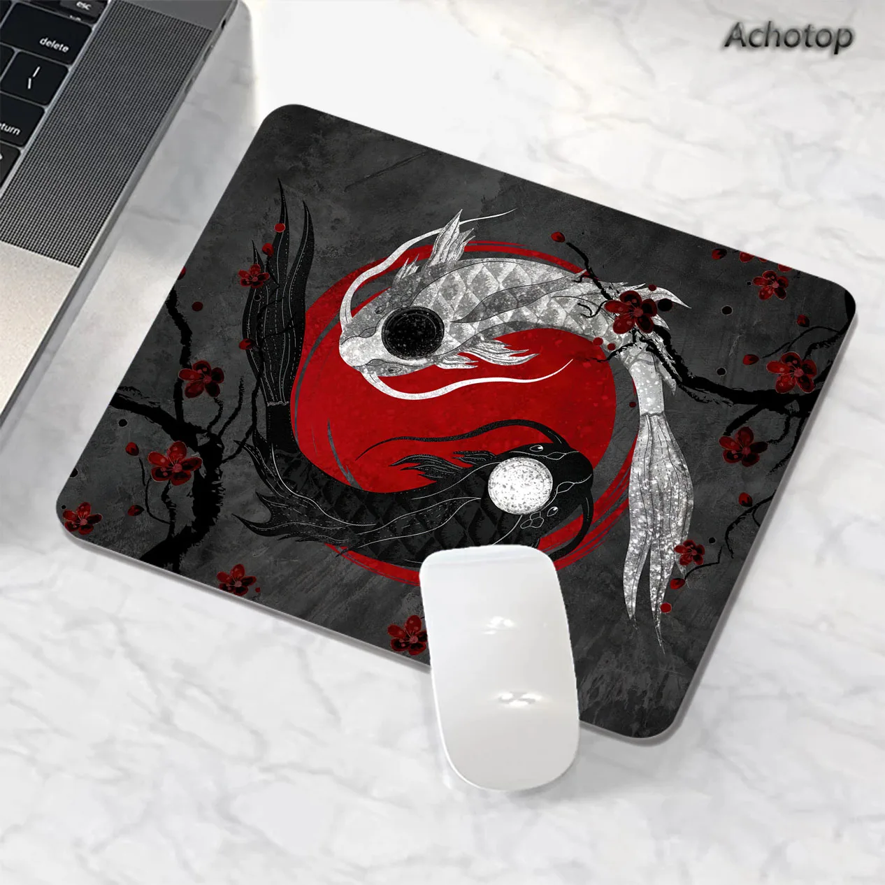 

Japanese Style Koi Small Mouse Pad Gamer Simple Rubber Computer Gaming Mousepad Non-slip Office Mouse Mat Game Accessories Rugs