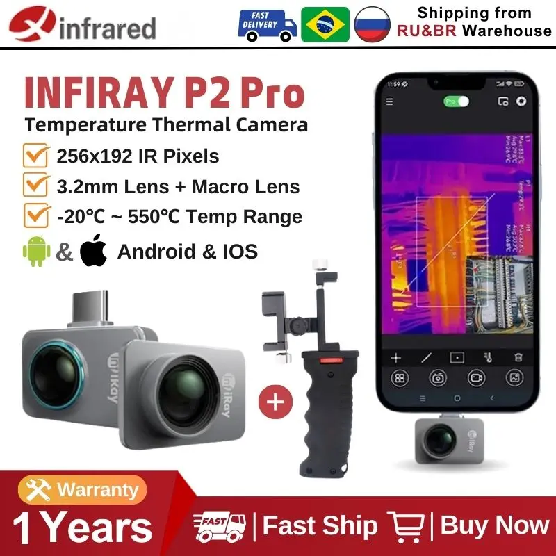 InfiRay Xinfrared P2 Pro Thermal Camera for Phone Infrared Thermal