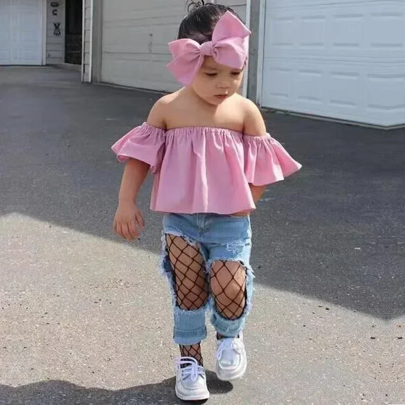 Girls Fashionable Fishnet Stockings Kids Baby Mesh Nylon Black Pantyhose Cute Lolita Jumpsuit JK Leggings Parent-Child Pantyhose kids pantyhose fishnet stockings kids leggings