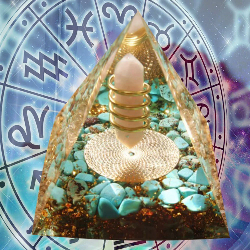 Natural Crystal Energy Pyramids - Handmade EMF Protection Healing Stones for Yoga Meditation
