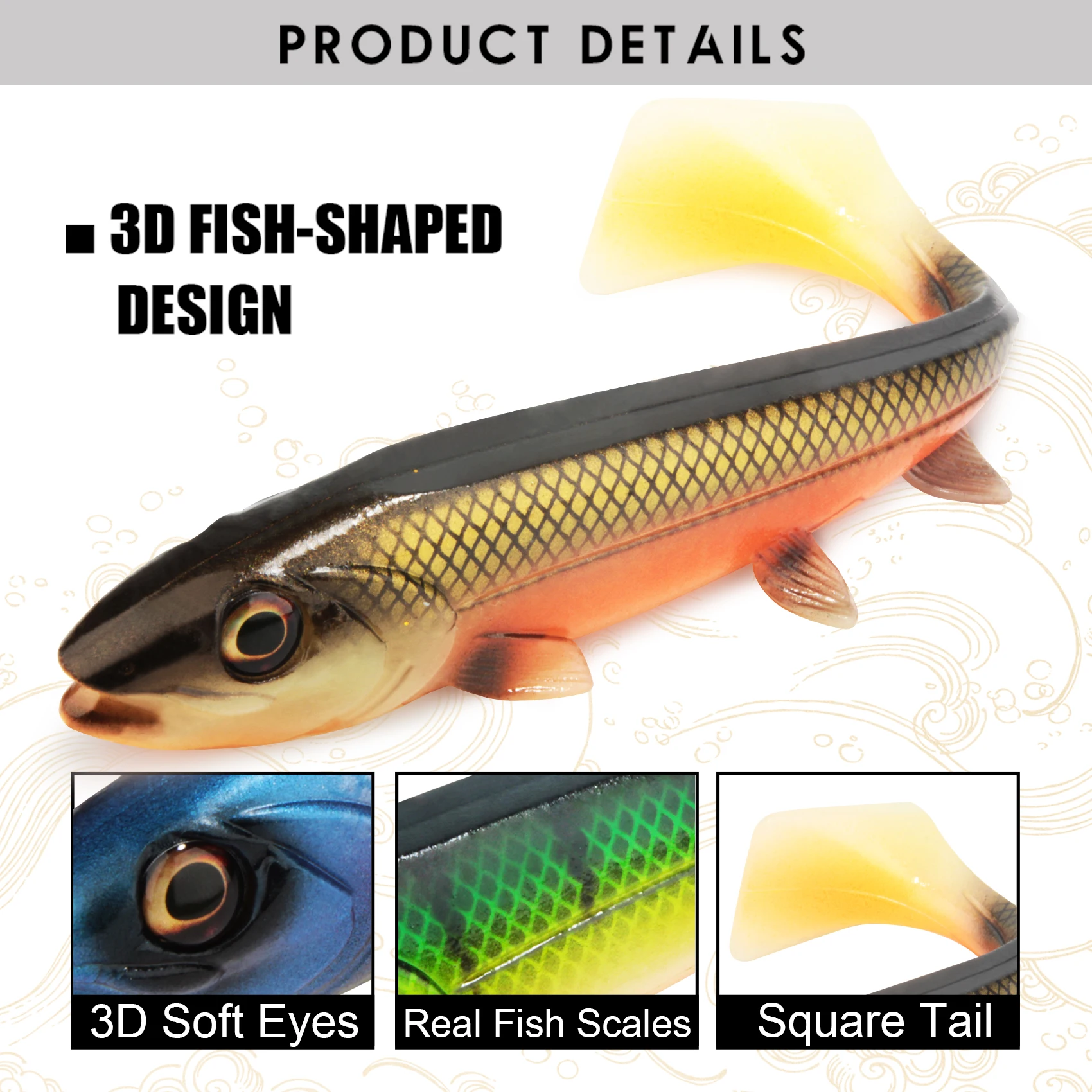 Westin Ricky the Roach Shadtail - Gummifisch Pink Headlight - 10cm