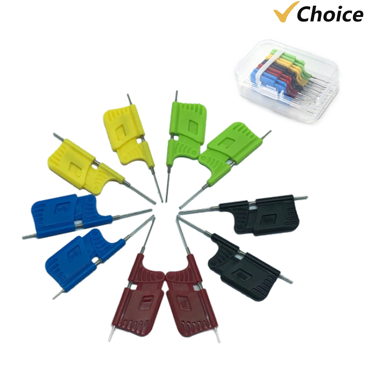 Universal Chip Test Clip Small Clip Test Clamp SDK08 Clips Set Chip Hook Clips Electrical Testing