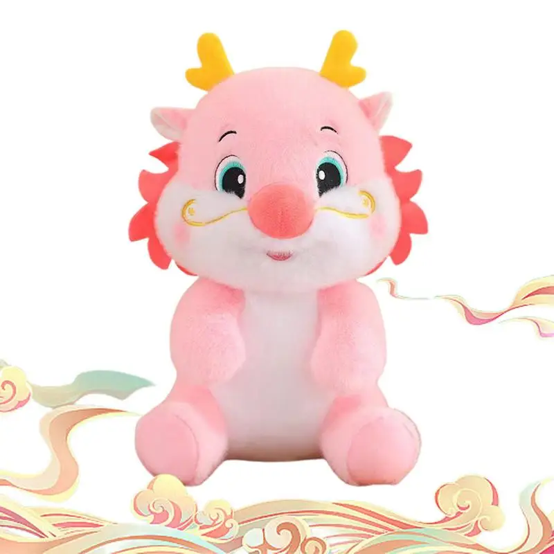 

Китайский новый год, дракон, набивное животное, дракон, дракон, Знак зодиака, плюшевый декор для удачи, китайский новый год, дракон, набивная кукла для