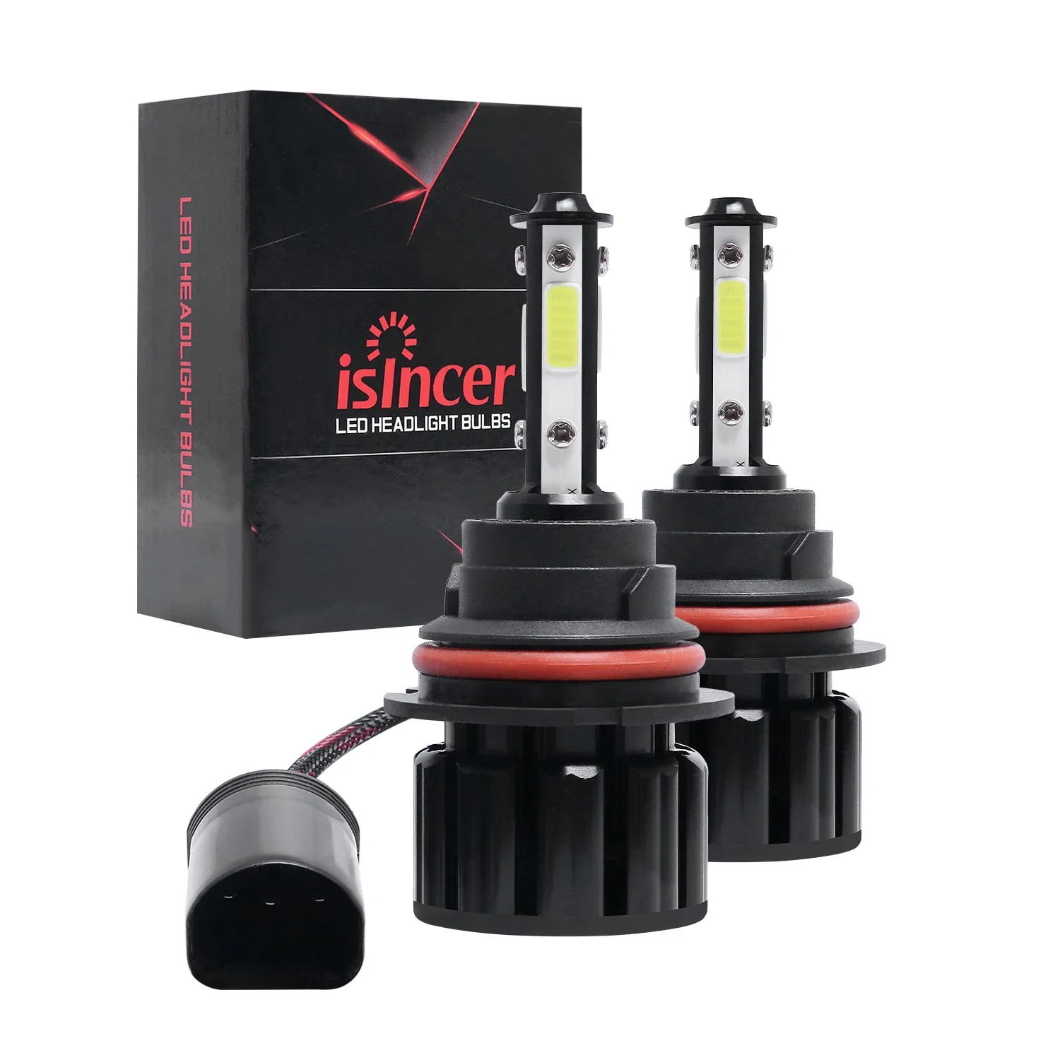 

X16 9007 LED Headlight Bulbs 80w H4 H7 H11 H13 LED Car Headlights 4 Side Lights 5202 9007 HB3 9006 COB Bulb Fog Light 6000K