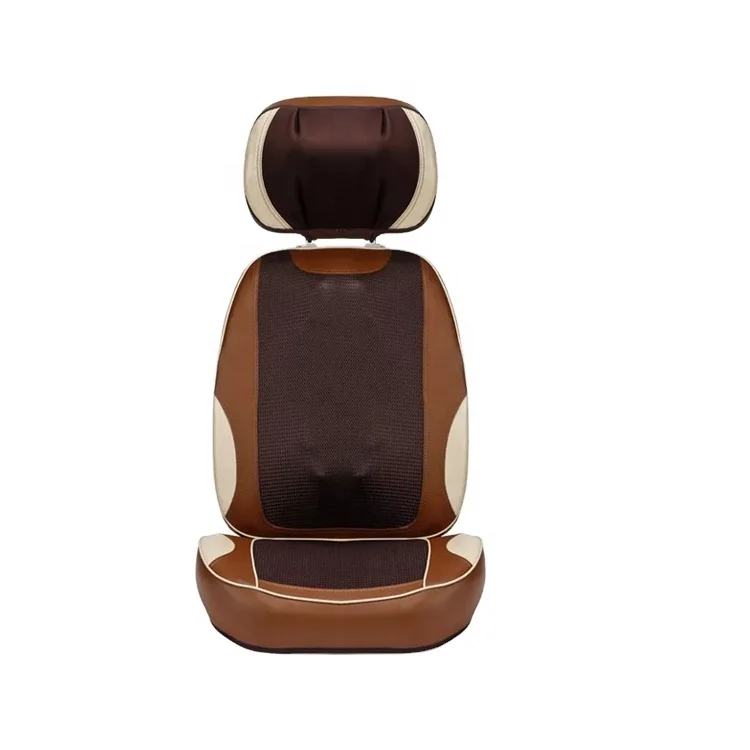 

Modern Hot selling OEM car office use adapter folding portable shiatsu multi-functional body massage cushion with heating