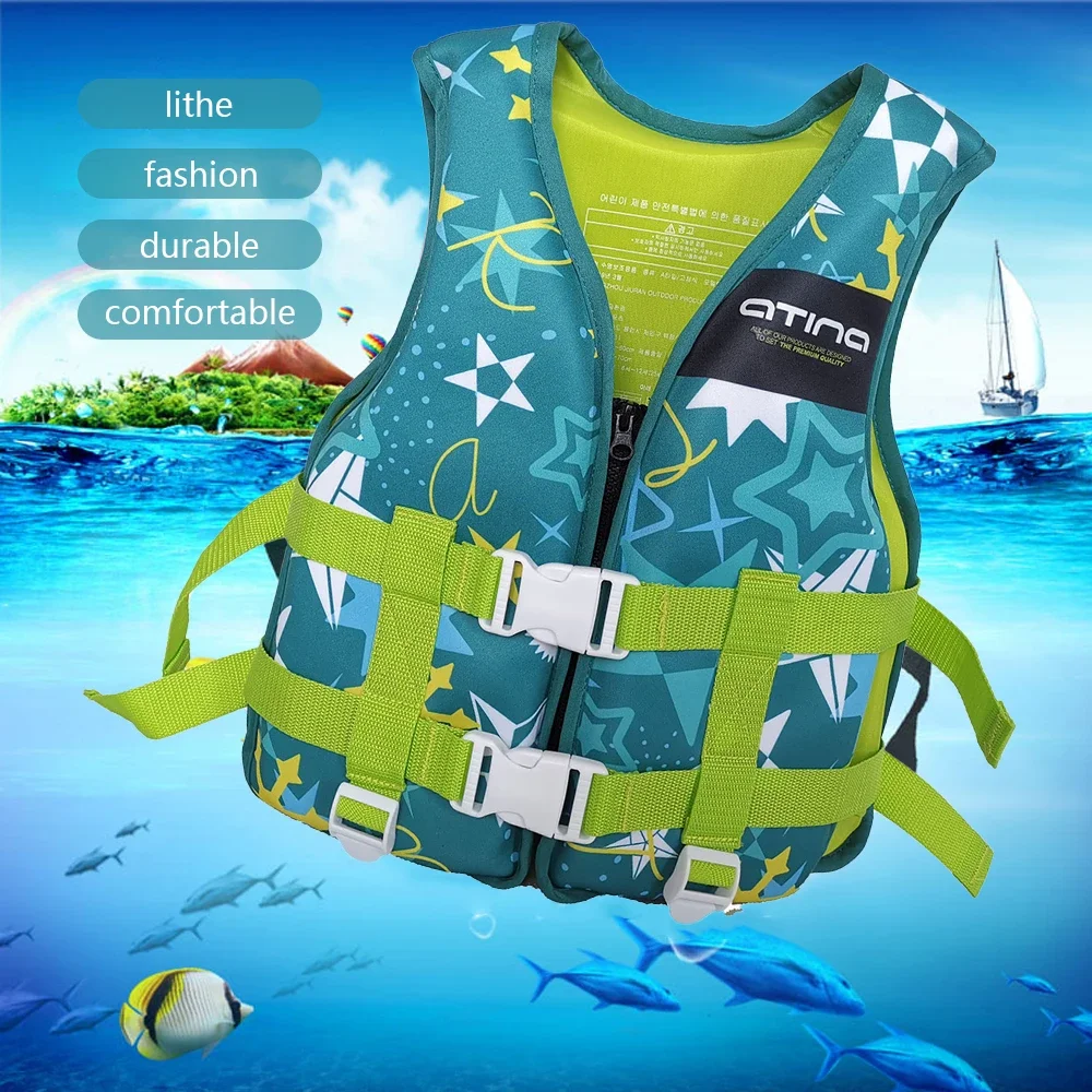 Neoprene Life Jacket for Children Kids Drifting Surfing Life Waistcoats Children's Pool Swimming Foam Buoyancy Vest