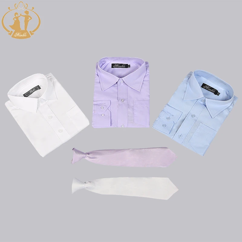 Baby Clothes 2022 New Band Collar Long Sleeve Shirt Coat Boys Girls Tops Baby Clothes 2-13 Years Boy Suits Formal Blouse Girl