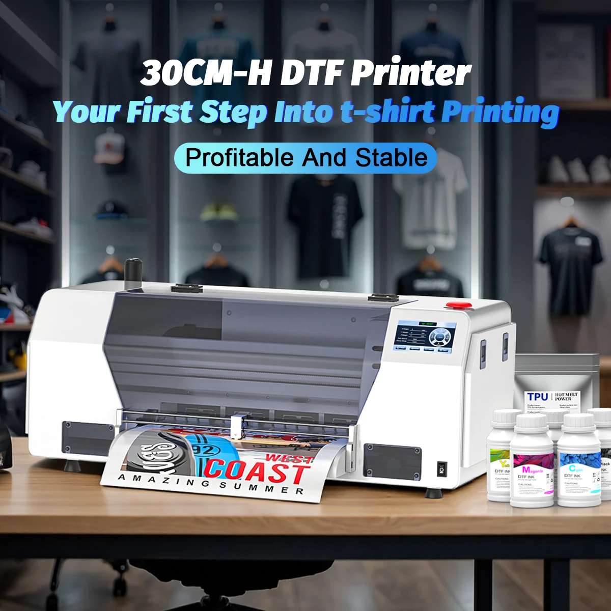 OYfame 33CM DTF Printer A3 For Epson XP600 Directly To Film a3 tshirt printing machine textil a3 Impresora Dtf A3 DTF machine