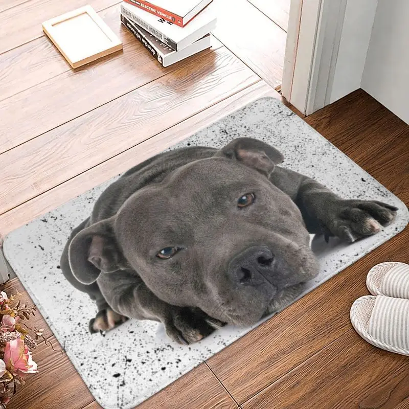 Staffordshire Bull Terrier Dog Door Floor Kitchen Bath Mats Outdoor EBT