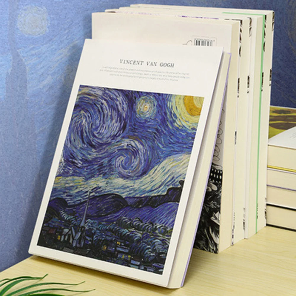 120 Vellen Van Gogh Schetsboek Vintage Schilderij Tekening Graffiti  Schetsboek Dagboek Notebook Pad School Briefpapier| | - AliExpress