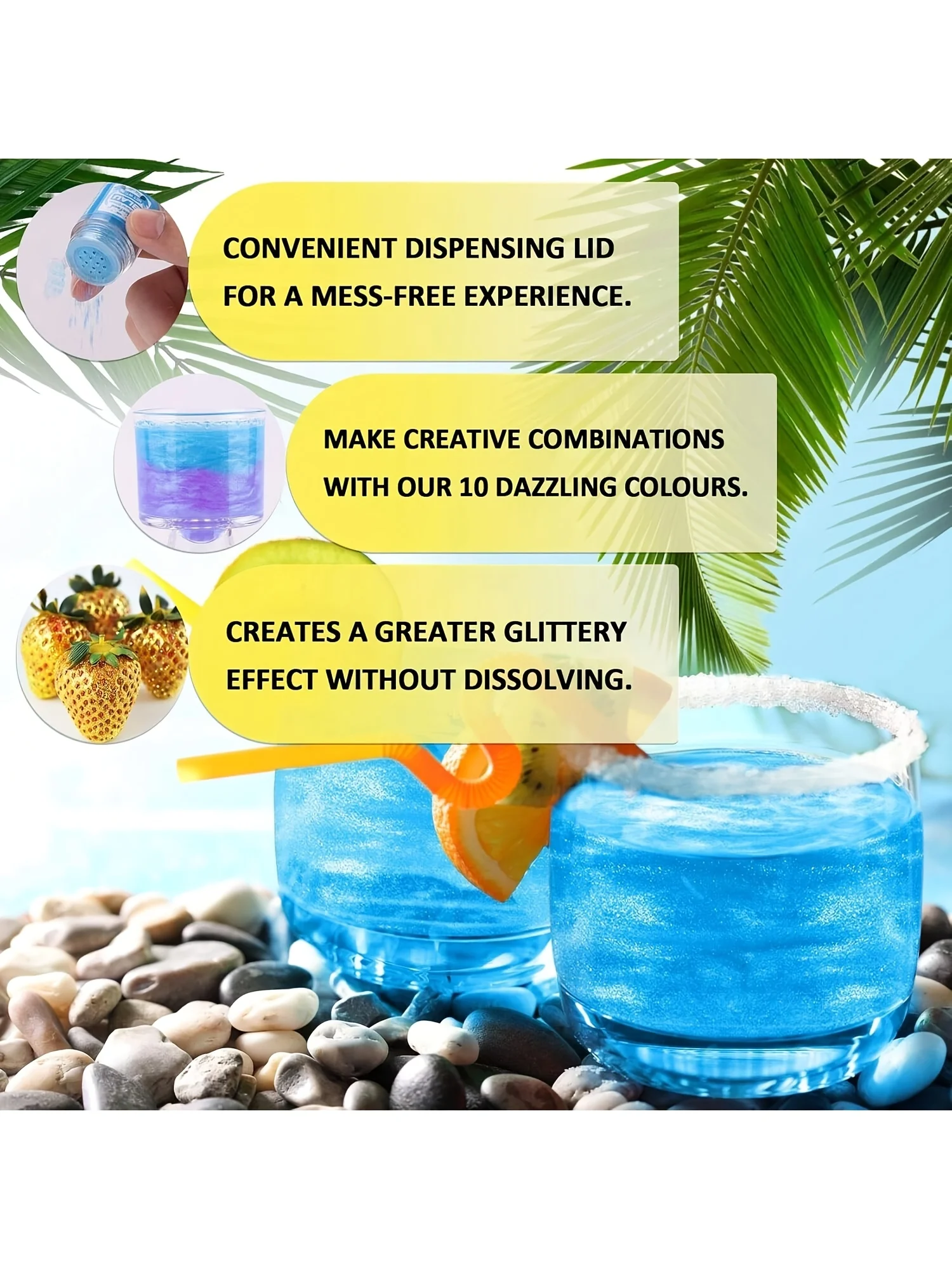 Luster Dust Metallic Glitter for Decorating and Baking