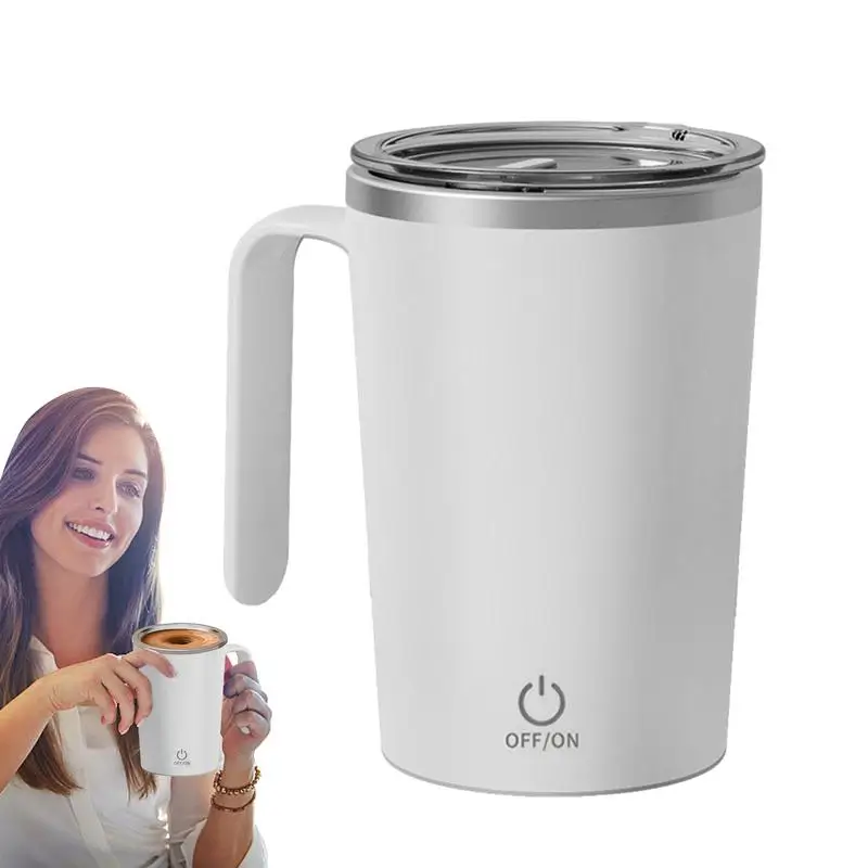 

350ml fully automatic rechargeable mixing cup With Lid Thermal Mixer Smart Blender automatic magnetic cup For Tea Coffee